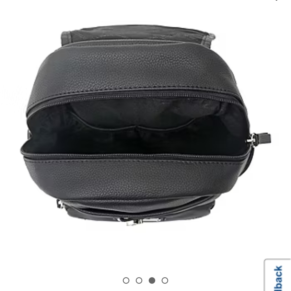 Rosetti Black Leather Backpack - Picture 5 of 7